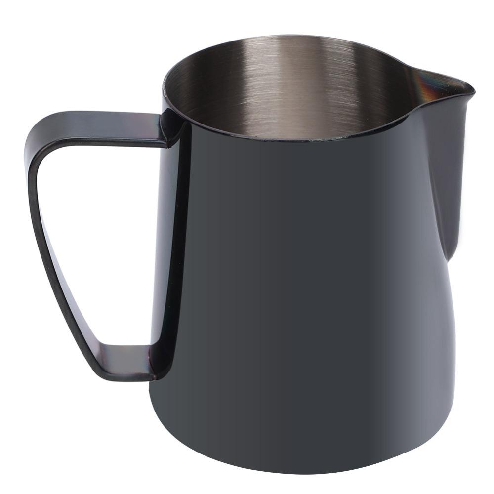 Black Color Coffee Pitcher Stainless Steel Latte Art Pitcher Coffee Accessories For Latte Art