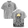 Bakugou Katsuki Graphic T-shirt My Hero Academia Anime Clothing Men Women Cotton Tshirts Retro Washed Tee Harajuku Male T Shirt