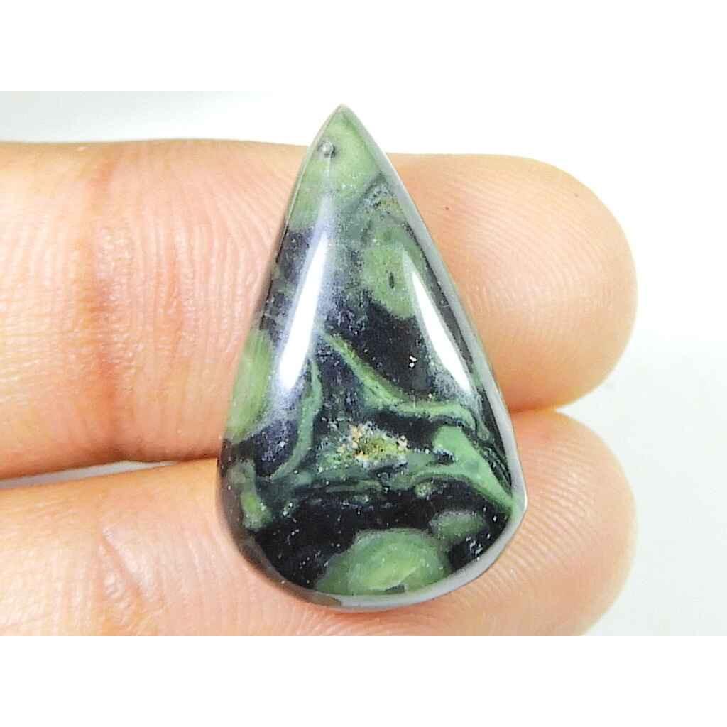 12Cts. AAA Star Galaxy Kambaba Jasper Pear Cabochon Loose Gemstone 13X21MM SK-2409