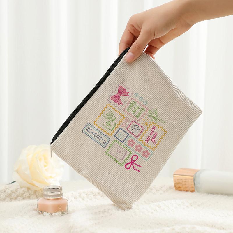 1 Stück Mahjong Spieler Make-up-Taschen Make-up Kordstoff Aufbewahrungstasche Ästhetisches Accessoire Reise für Frauen Mahjong Club Spiel Liebhaber Taschen