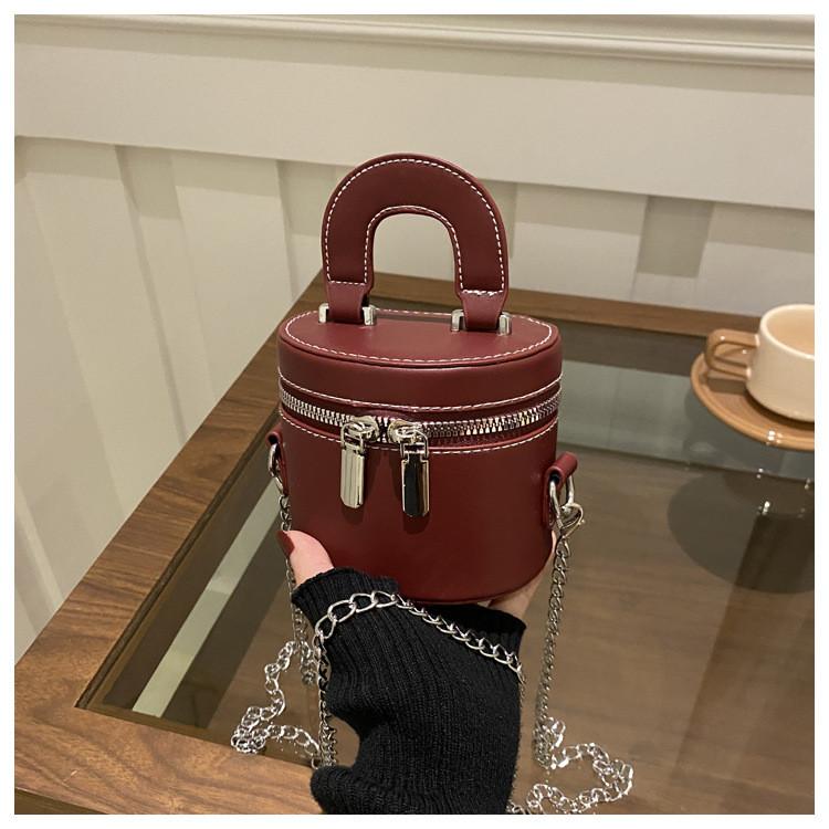 Pu Mini Tote Bag With Zipper Closure For Daily Use