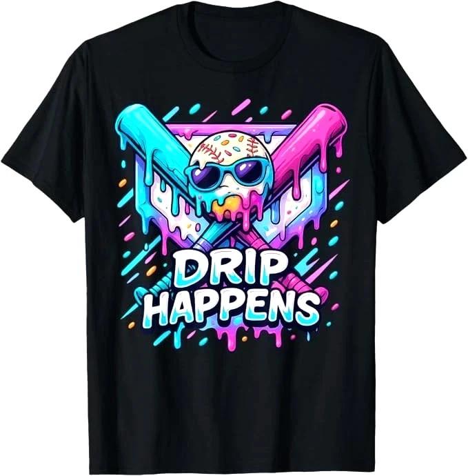 Baseball youth Baseball Drip IceCream  S-5XL Unisex T-Shirt XXXL
