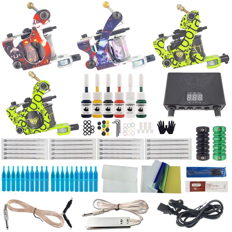 

OL-Four набор для татуировки Нет. 4 - Эксклюзивный набор для практики с тату-инструментами Four Machines Set No. 4