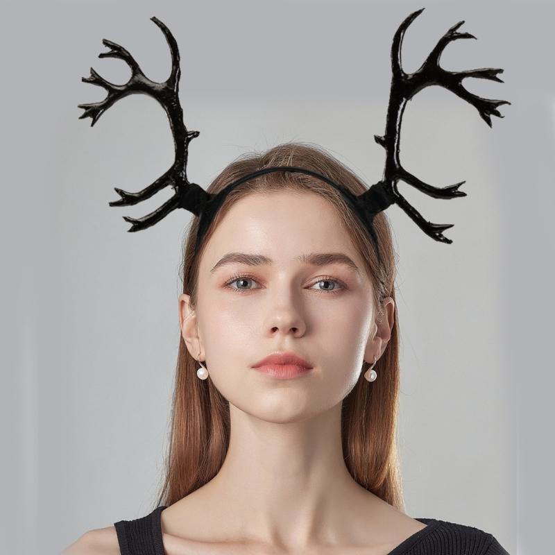 Gothic Antler Horn Cosplay Party Cartoon COSPLAY Halloween Cartoon Role Play Costume Proms Party Live Show Headwear