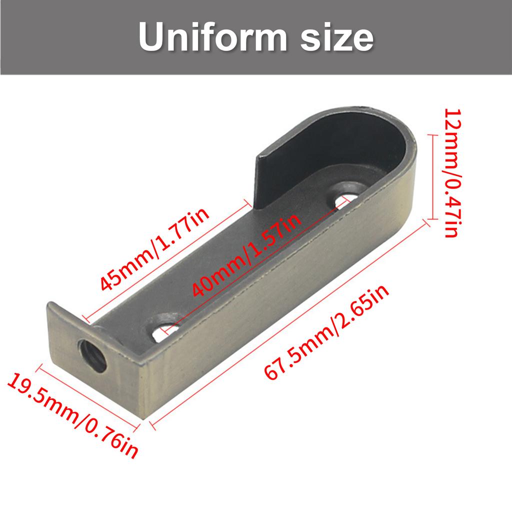 Sturdy Zinc Alloy Clothes Rod Holders Convenient for Secure Hanging In Closets and Dressing Room Decoration Solution