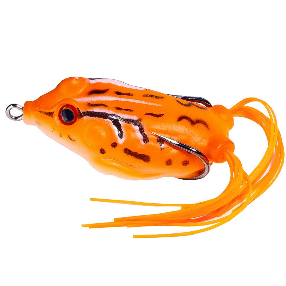 Realistic Topwater Frog Soft Bait Lure Set - Sharp Hooks for Bass and Saltwater Freshwater Fishing