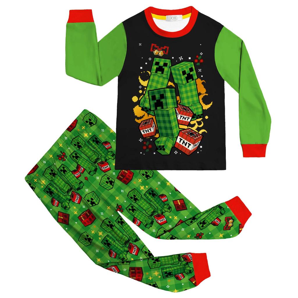Children's Minecraft Long Sleeve Home Wear Set