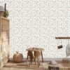 Wild Flowers Wallpaper White, Light Gray and Beige 50x1000