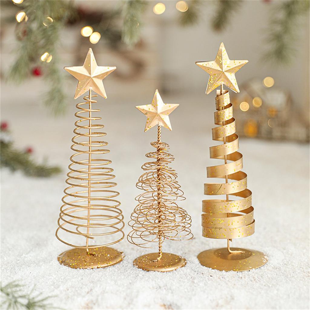 Gold Window Gift Christmas Small Christmas Ornaments Tree