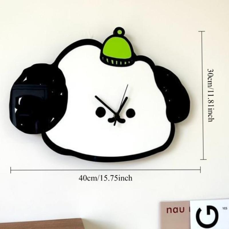 Cartoon Creative Decorative Wall-mounted Clock for Living Room, Bedroom and Studio, Silent Clock