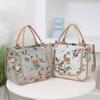 Isolierte Thermische Picknicktasche Folienfutter Canvas Handtasche Multifunktionale Tragetasche Damen