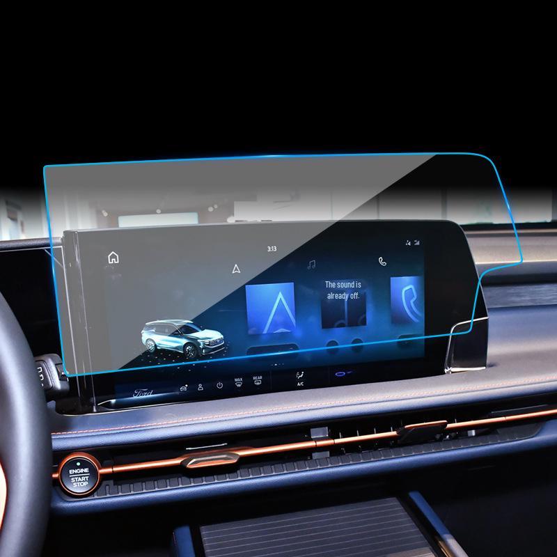Ford Edge 25+ Navigation Tempered Film: Screen & Instrument Protective Film for Center Console Modification.
