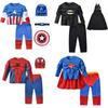 Spider Man Captain America Hulk Batman Superman Kinderen Cosplay Kostuum Set Met Polyester En Spandex Voor Halloween En Podiumshows