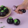 Simulated Mangosteen Squeeze Toy Slow Rising Anxiety Stress Relief Fruit Fidget Toy New Stress Ball Toy Birthday Holiday Gift