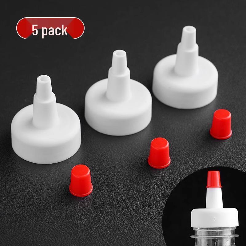 Leak-Proof Mineral Water and Oil Pourer Cap with Pointed Spout - Plastic Jug Replacement