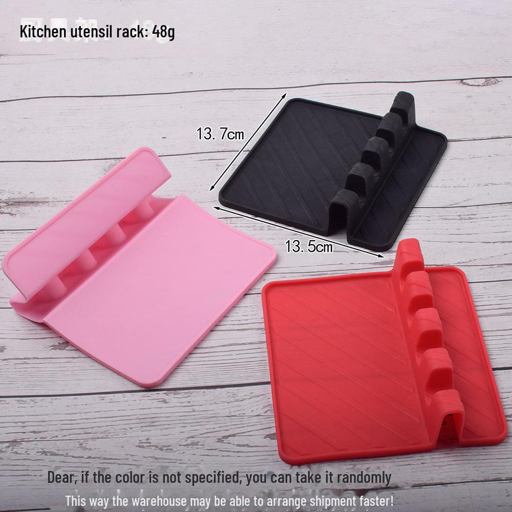 Silicone Spoon and Spatula Holder – Heat-Resistant Kitchen Utensil Rest