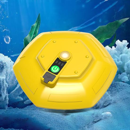 Floating Bait Bucket Aerator Rechargeable Portable Quiet Live Bait Bubbler IPX7 Waterproof Oxygen Pump for Fishing Minnow Buckets Fish Tank