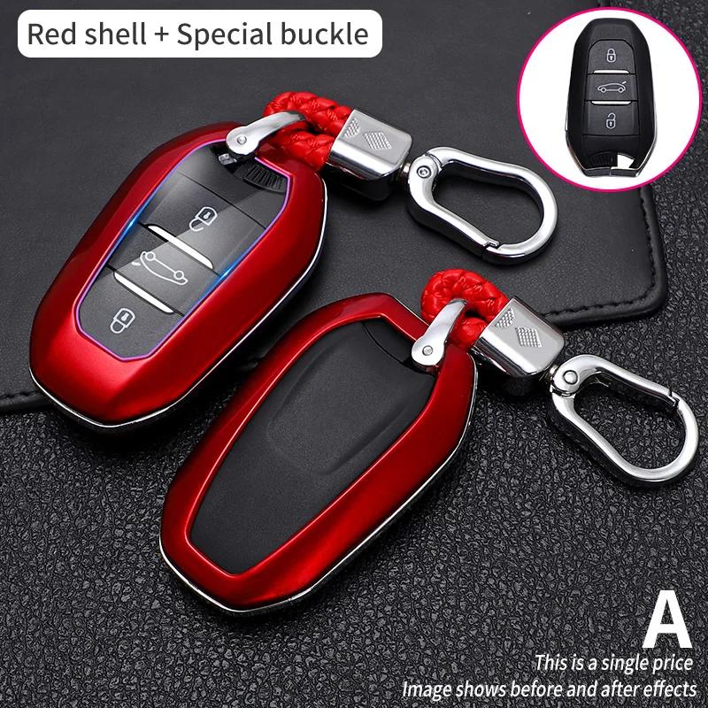

Abs Carbon Fiber Car Remote Key Case Cover Shell For Peugeot 2008 3008 4008 5008 Citroen C4 C4L C3-Xr C6 Picasso Ds3 Ds4 Ds5 Ds6