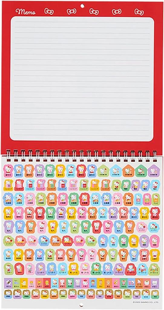 Hello Kitty Wall Calendar 2026 M-size Sanrio Kawaii Japan Japanese