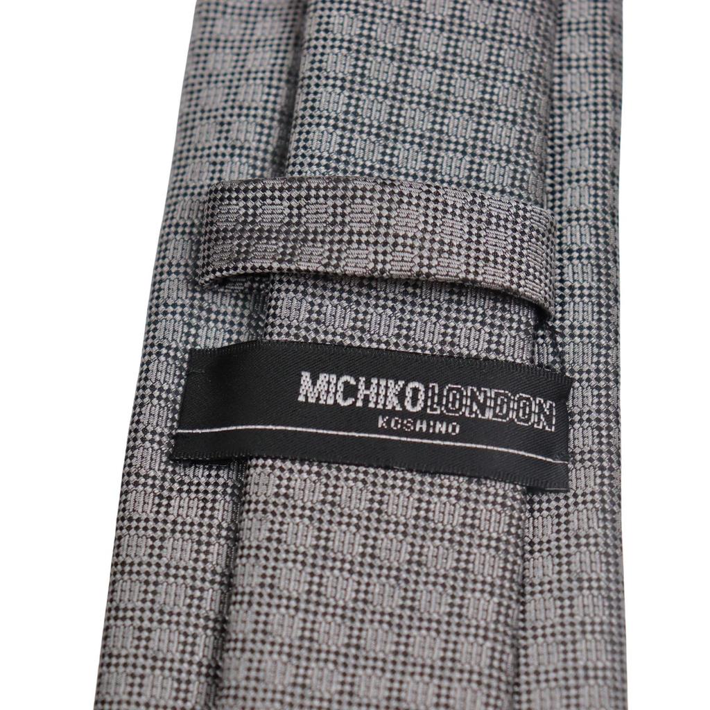 Michiko London Gift Boxed Long Tie for Larger Approximately 170cm Perfect Gift People, Long, (MKCPL-170-29-C Gray)