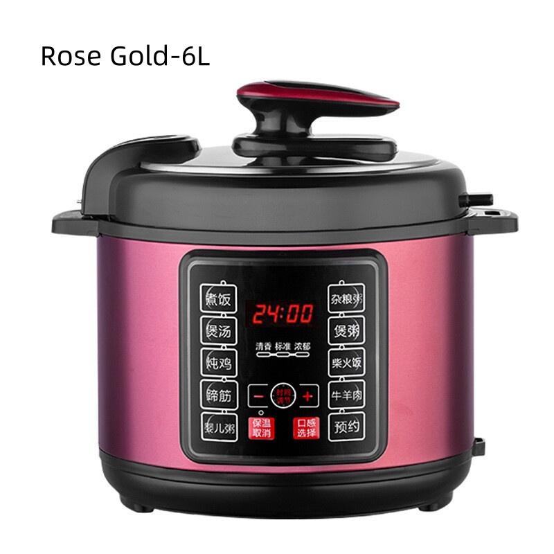 Panela de Pressão Elétrica de Grande Capacidade 5L/6L Reserva Inteligente Panela de Cozimento de Alta Pressão Panela de Arroz Multifuncional