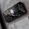 Niebieski Czerwony Samochód Z Logo B-Bmw Etui Na Telefon SE Na IPhone 17 Pro Max 16 15 14 Pro Max 13 11 X Xs Xr 8 7Plus Szklane Etui
