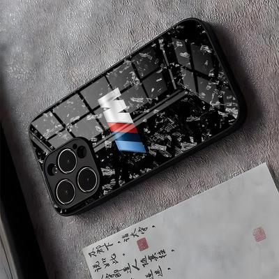 Blue Red Car For B-Bmw Logo SE Phone Case For IPhone 17 Pro Max 16 15 14 Pro Max 13 11 X Xs Xr 8 7Plus Glass Cover E4E