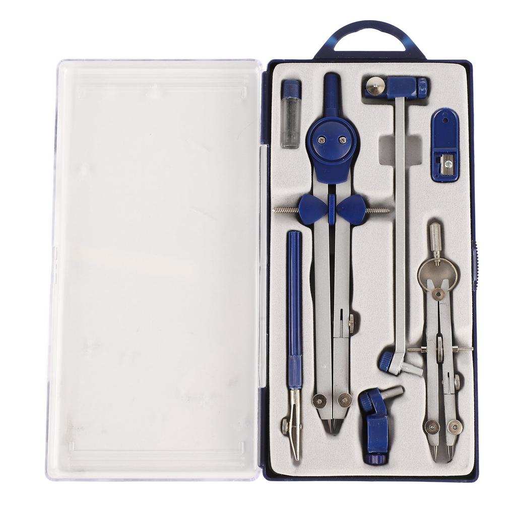 Compass Geometry Set Extensible Zinc Alloy Shatterproof Box Packed  Math Compass Set for Offi