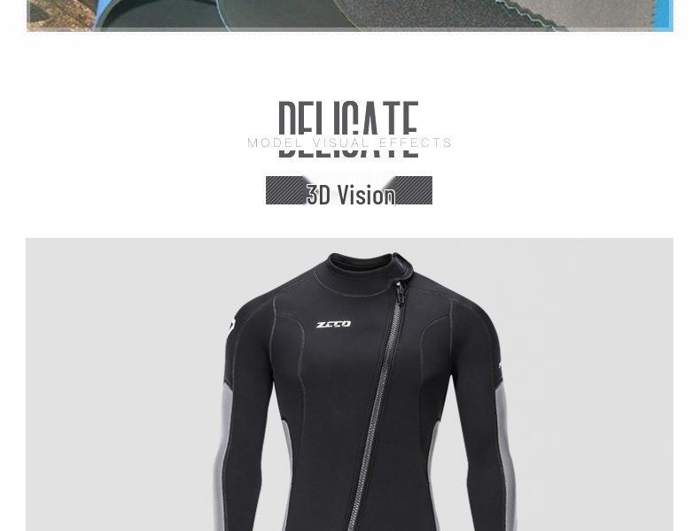 Combinaison intégrale ZCCO 3 mm Unisexe – Combinaison Chaude pour la Plongée, la Natation et le Surf avec Protection Solaire