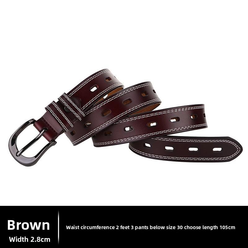 Pure Leather Belt For Women With Metal Pin Closure For Daily Fashion And Jeans