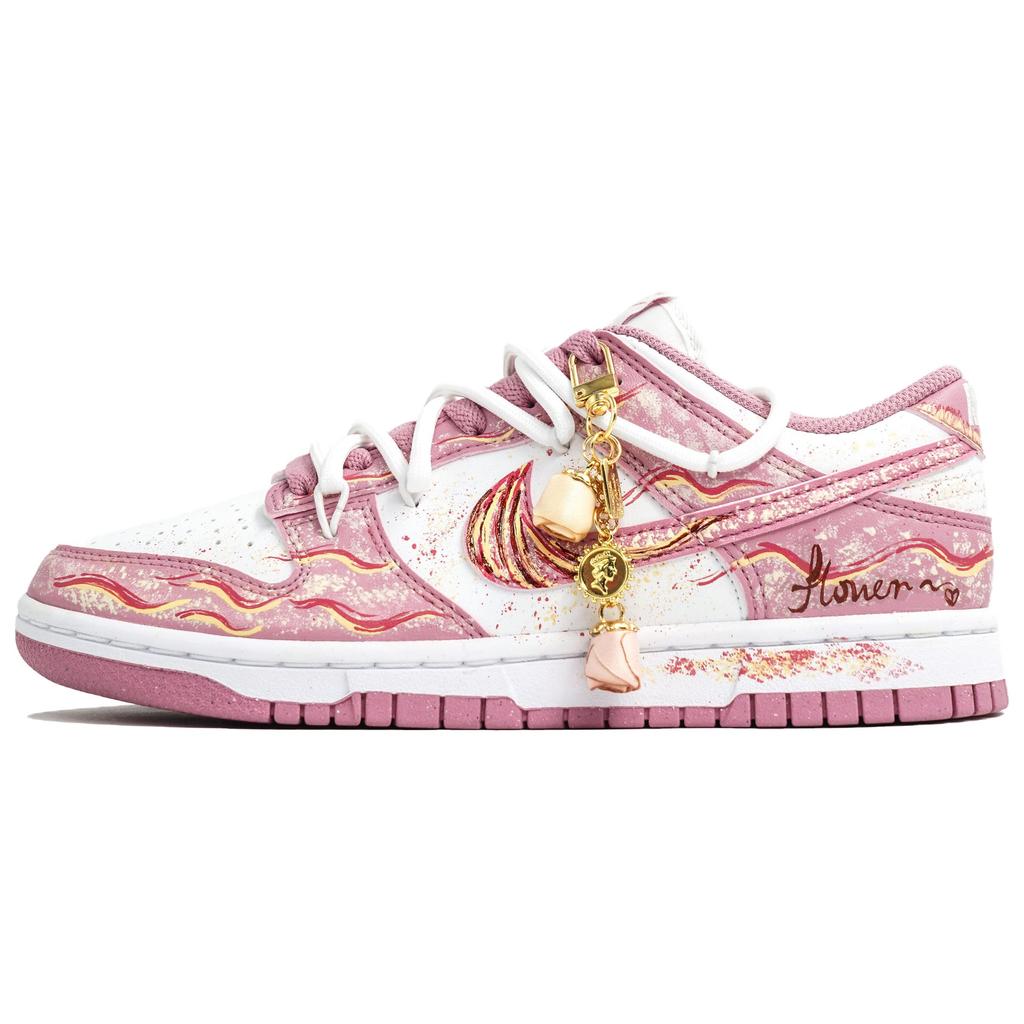 Nike Dunk Kaleidoscope, Fragranza Golden Guaihuo, Borsa della Spesa Resistente all'Abrasione Scarpe da Skateboard Basse da Donna Rosa DD1873-112(Team1024-S-BOX)