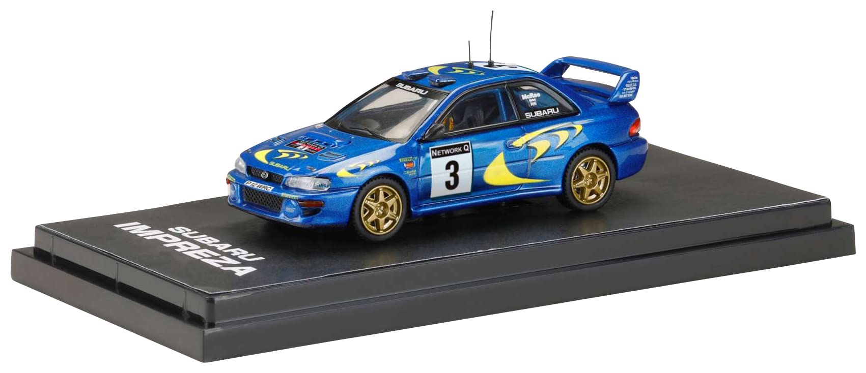

HJ64 Subaru Impreza WRC Finished Product 1/64 1997#3 (RAC RALLY)