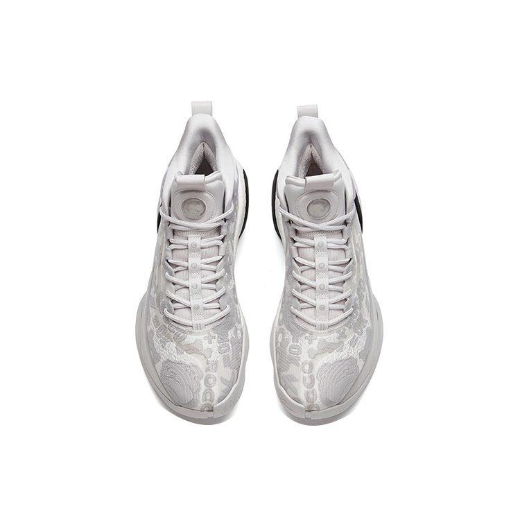 Anta KT7 Thompson ROCCO Cushioning Support High top Performance Basketball Shoes Men's Gray White 112141101-5