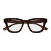 Gucci Optical Glasses [Available Prescriptions] Integrated Plate Nose 002 (Dark Havana Frame/clear Lens) 49 Dust Bag + Glasses Case (random Color)