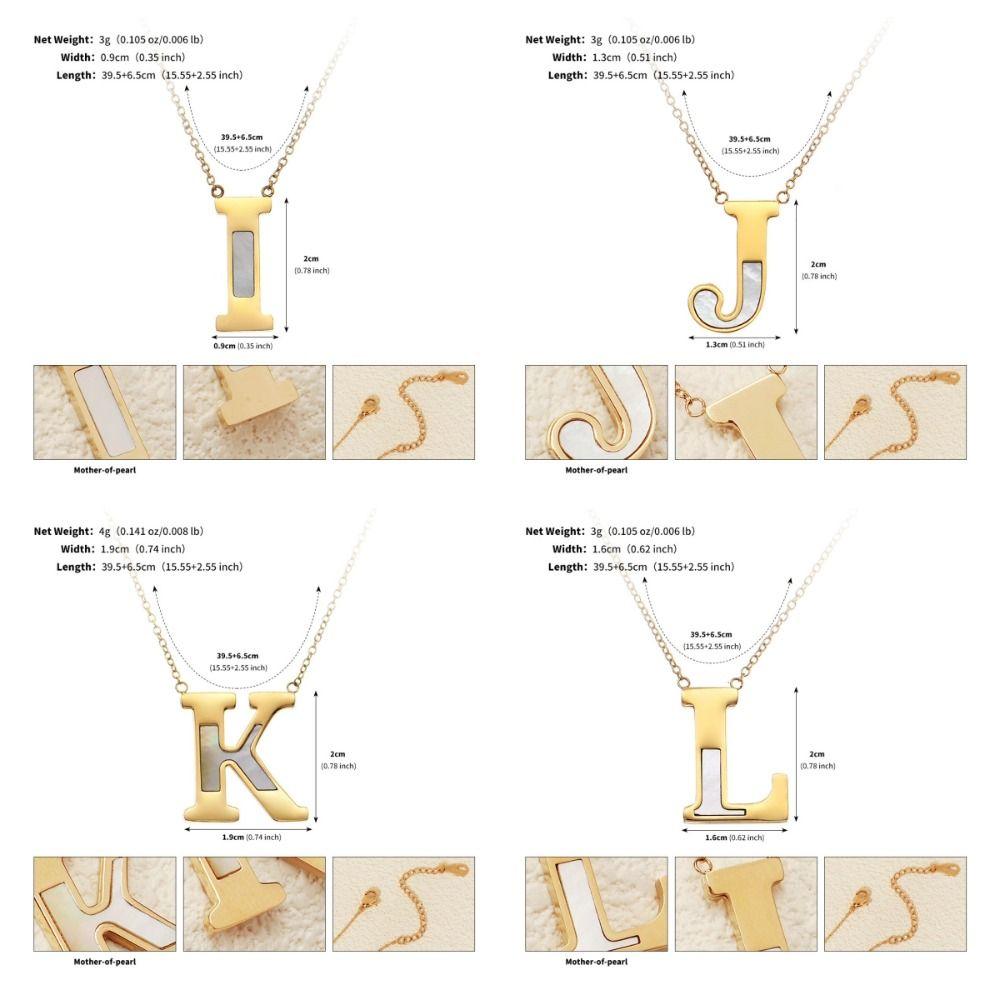 English Letter English Letter Necklace Combination Name Couple Clavicle Chain  Unisex
