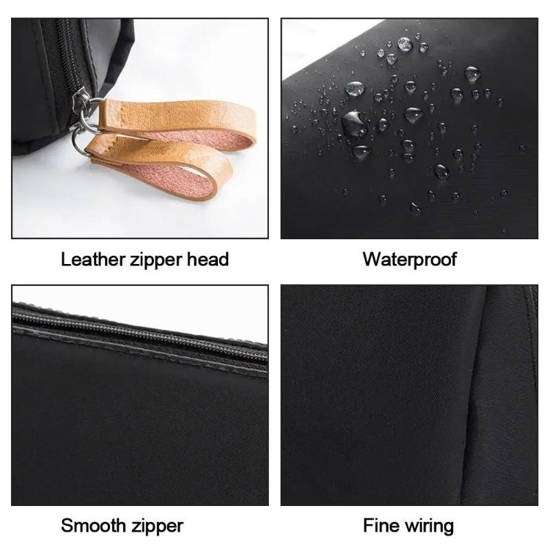 Ladies' Portable Mini Solid Color Makeup Bag Large Capacity Waterproof Storage Hand-held Bag