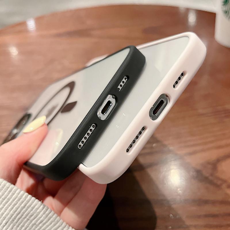 For Magsafe Magnetic Wireless Charging Case for iPhone 15 16 14 13 12 11 Pro Max Mini X Xs XR 7 8 Plus Hard Acrylic Clear Cover