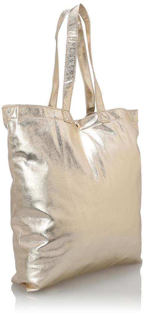 [Kashkash] Metallic Shirring Pocketable Tote 01-00-80960 GD