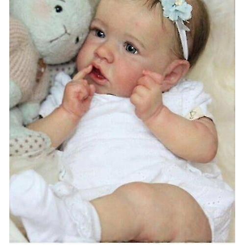 22in Lifelike Reborn Baby Doll Full Body Silicone Vinyl Toddler Toy Girl Boy