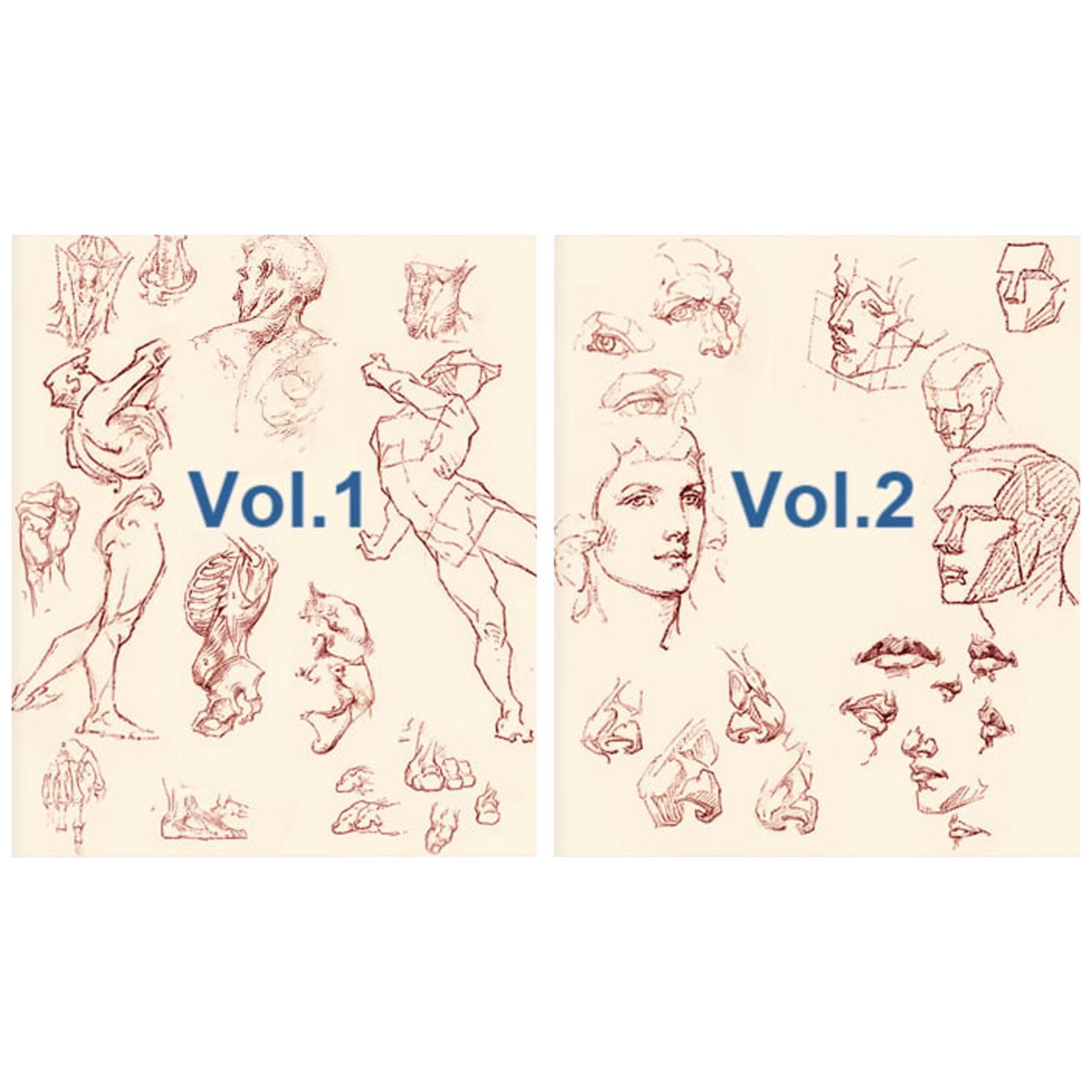 

Полный комплект книг по наброскам фигур – Методы рисования для начинающих и художников среднего уровня One Size