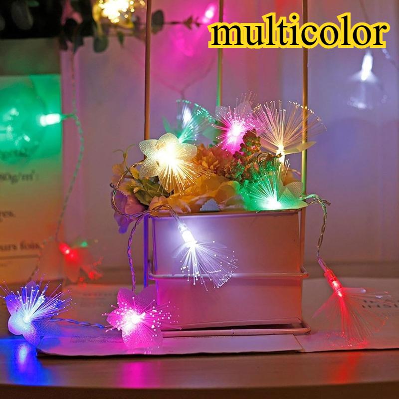 

Искусственные гирлянды из цветов плюмерии, работающие от батареек, гирлянды для свадеб, рождественских, новогодних, вечеринок, декоративных гирлянд 3M 20LED-multicolor