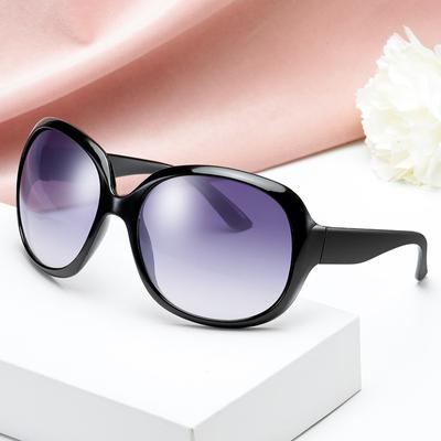 European and American Hipster Sunglasses Women's Oversized Flying Big Black Square Glasses Star Fashion Retro Sunglasses