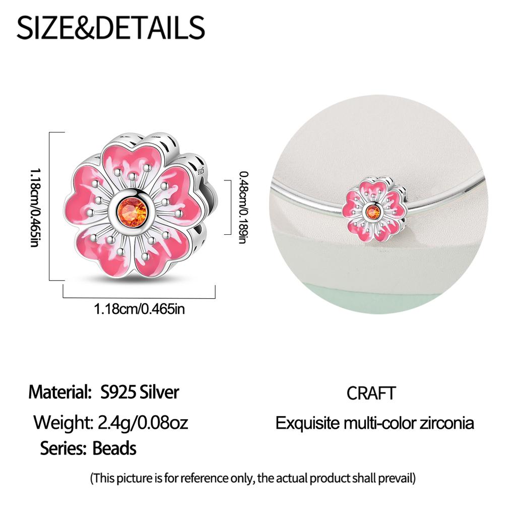 Charms Original Copper Lotus Flower Beads Fit Bracelet Diy Fine Gift Women Delicate Jewelry Accessory