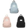 Nylon School Backpack With Breathable Air Cushion Straps For College Students