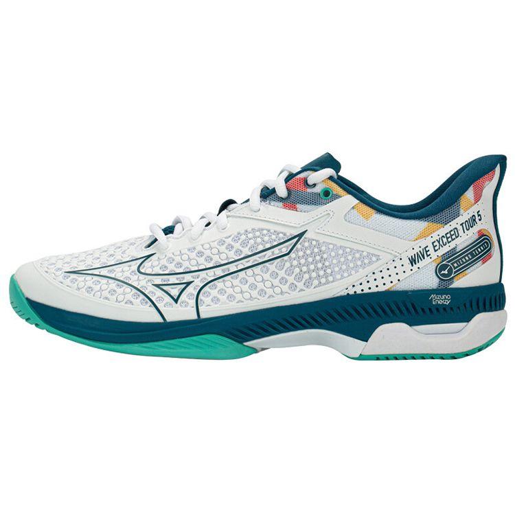 Mizuno Wave Exceed Tour 5 Durable Low-Top Training Shoes Unisex sneakers White Blue 61GA227030 39