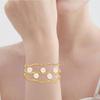 Multitier Imitation Pearls Chain Bracelet Fashion Forward Jewelry Piece Stainless Steel Adjustable Closure For Daily Use