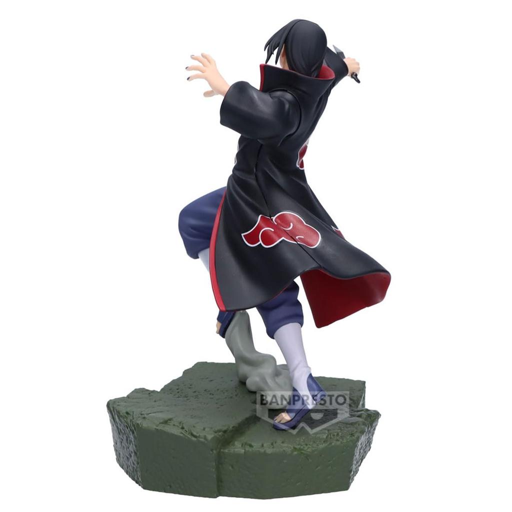 BANPRESTO Itachi Uchiha Naruto Shippuden Actionfigur Kombinationskampf 16cm BP30021P Mehrfarbig Sammlerfigur Perfekt für Anime-Fans