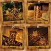 Portable LED Solar Night Light Solar Powered Solar Wind Chime Lamp  for Garden Patio
