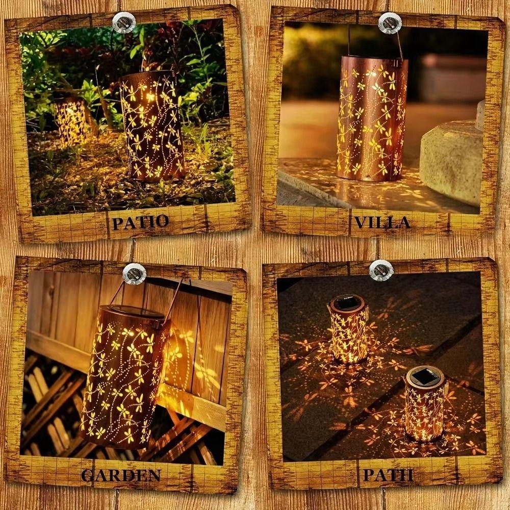 Portable LED Solar Night Light Solar Powered Solar Wind Chime Lamp for Garden Patio