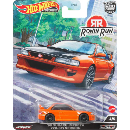 Hot Wheels Car Culture Ronin Run - '98 Subaru Impreza 22B-STI Version (Ages 3 and Up) HCK14 Orange 1/64 Scale